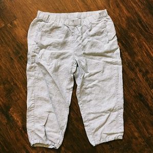 J. Jill grey linen capris